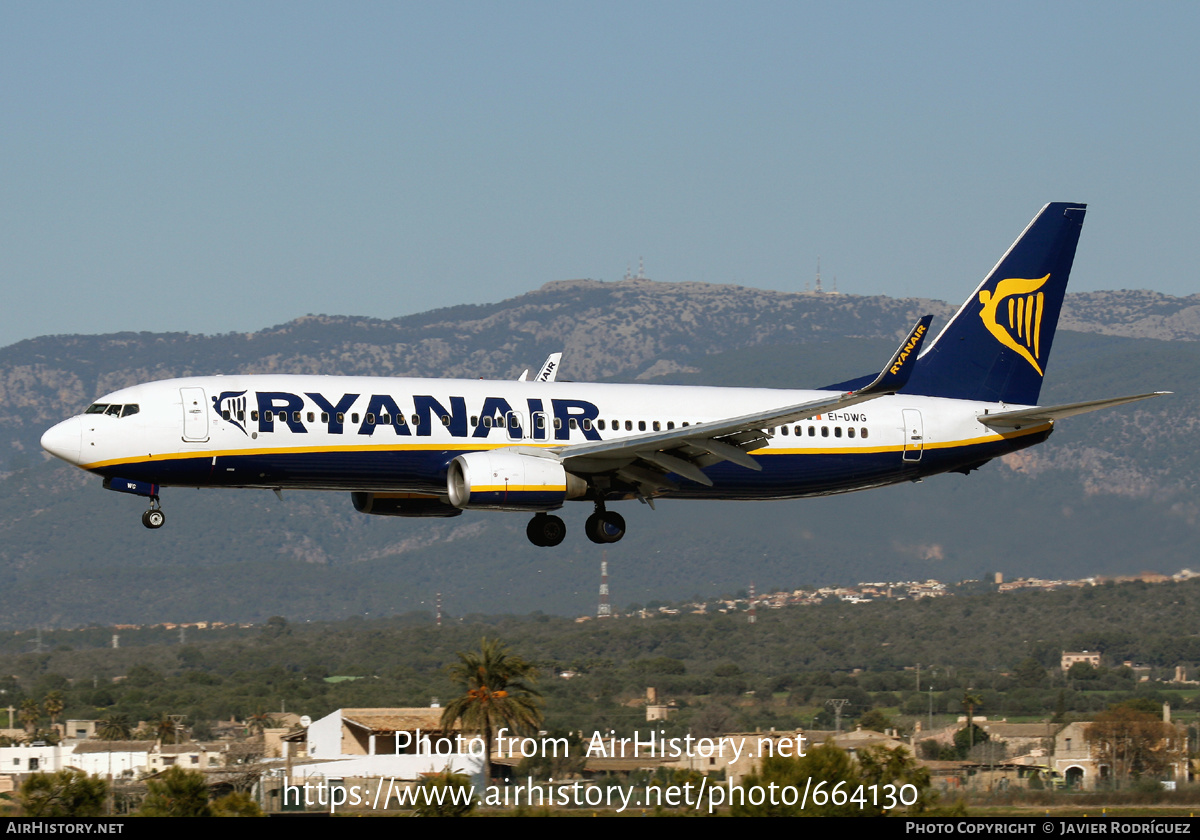 Aircraft Photo of EI-DWG | Boeing 737-8AS | Ryanair | AirHistory.net #664130