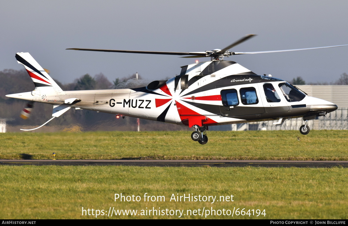 Aircraft Photo of G-MUZZ | AgustaWestland AW-109SP GrandNew | SaxonAir | AirHistory.net #664194