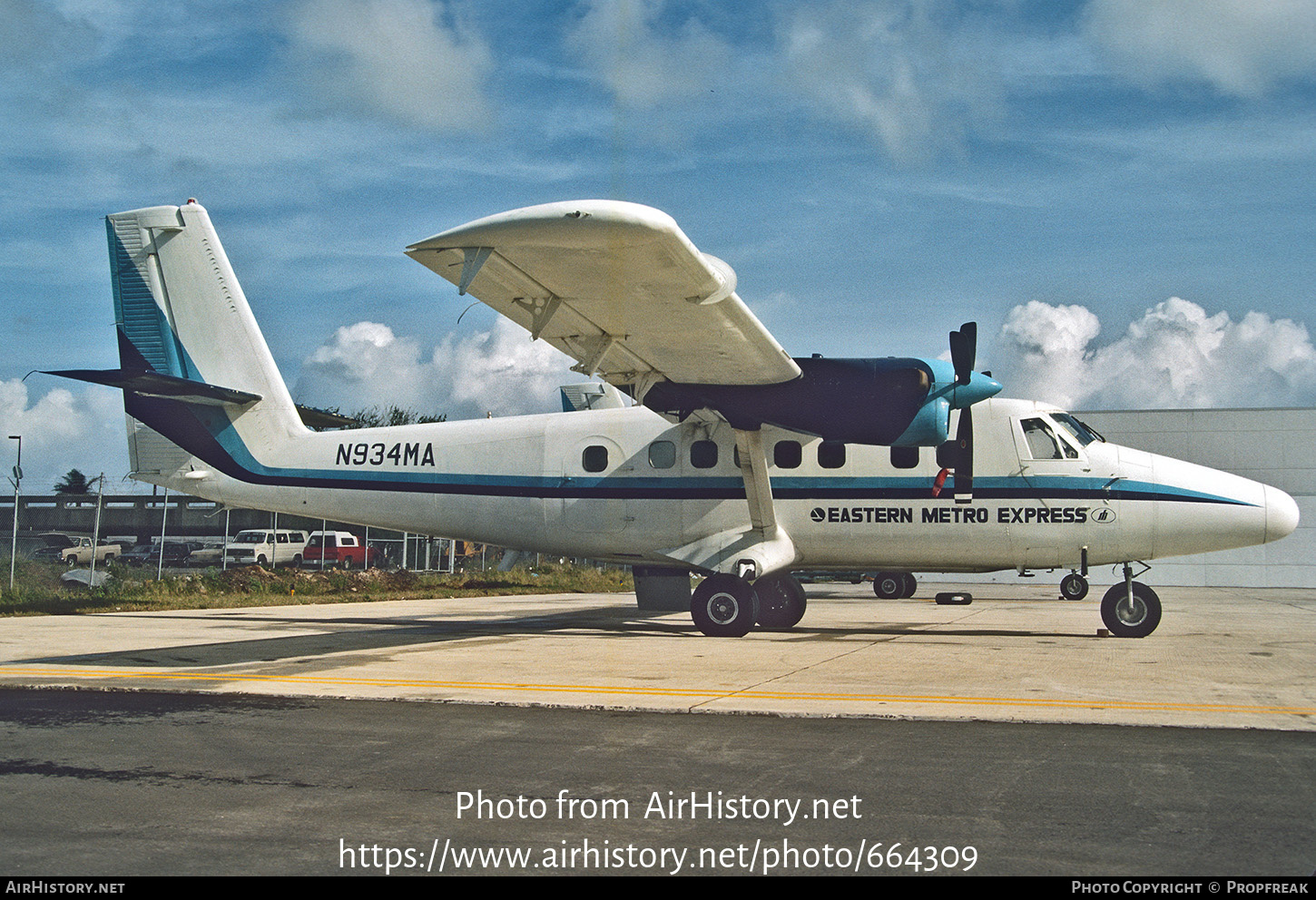 Aircraft Photo of N934MA | De Havilland Canada DHC-6-300 Twin Otter | Eastern Metro Express | AirHistory.net #664309