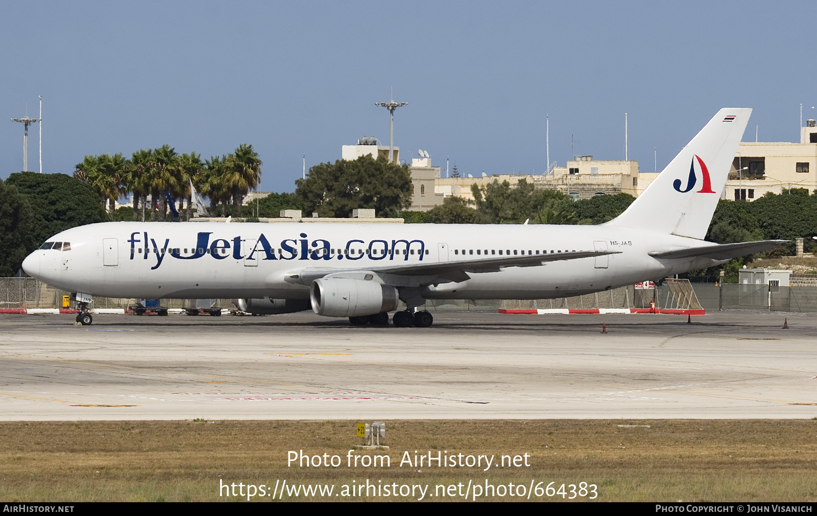 Aircraft Photo of HS-JAS | Boeing 767-336/ER | Jet Asia Airways | AirHistory.net #664383