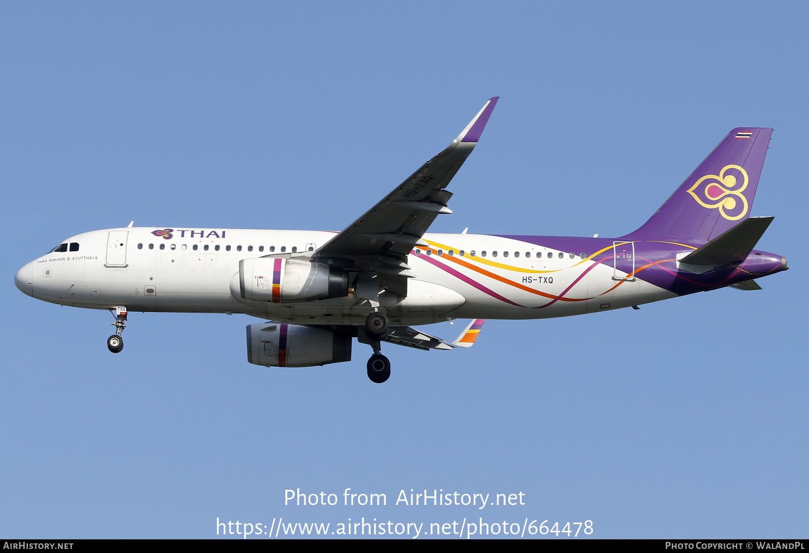 Aircraft Photo of HS-TXQ | Airbus A320-232 | Thai Airways International | AirHistory.net #664478