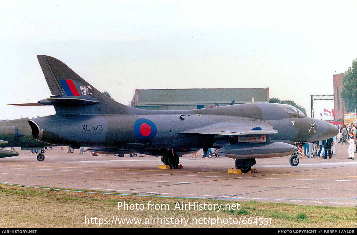 Aircraft Photo of XL573 | Hawker Hunter T7 | UK - Air Force | AirHistory.net #664551