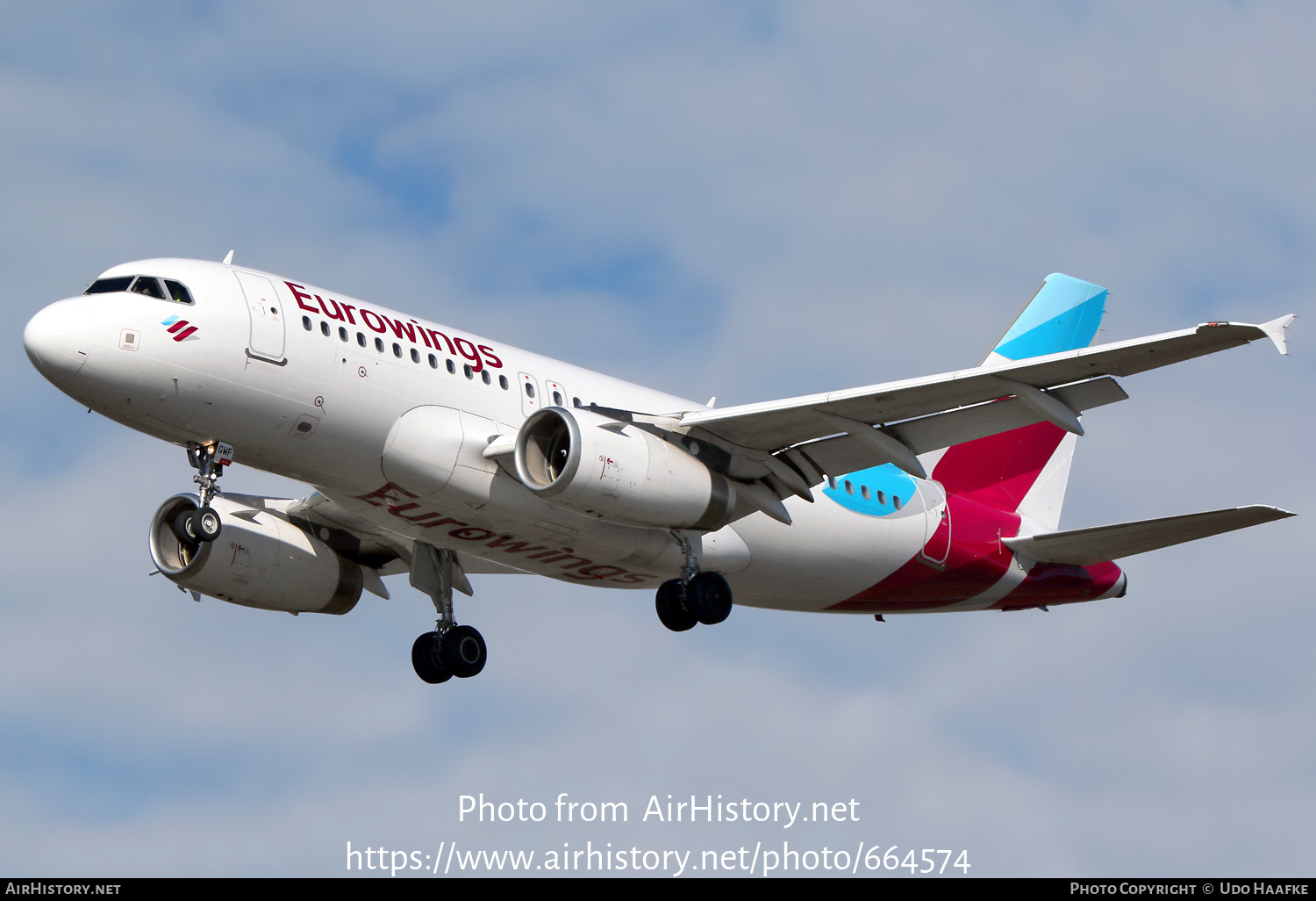 Aircraft Photo of D-AGWF | Airbus A319-132 | Eurowings | AirHistory.net #664574