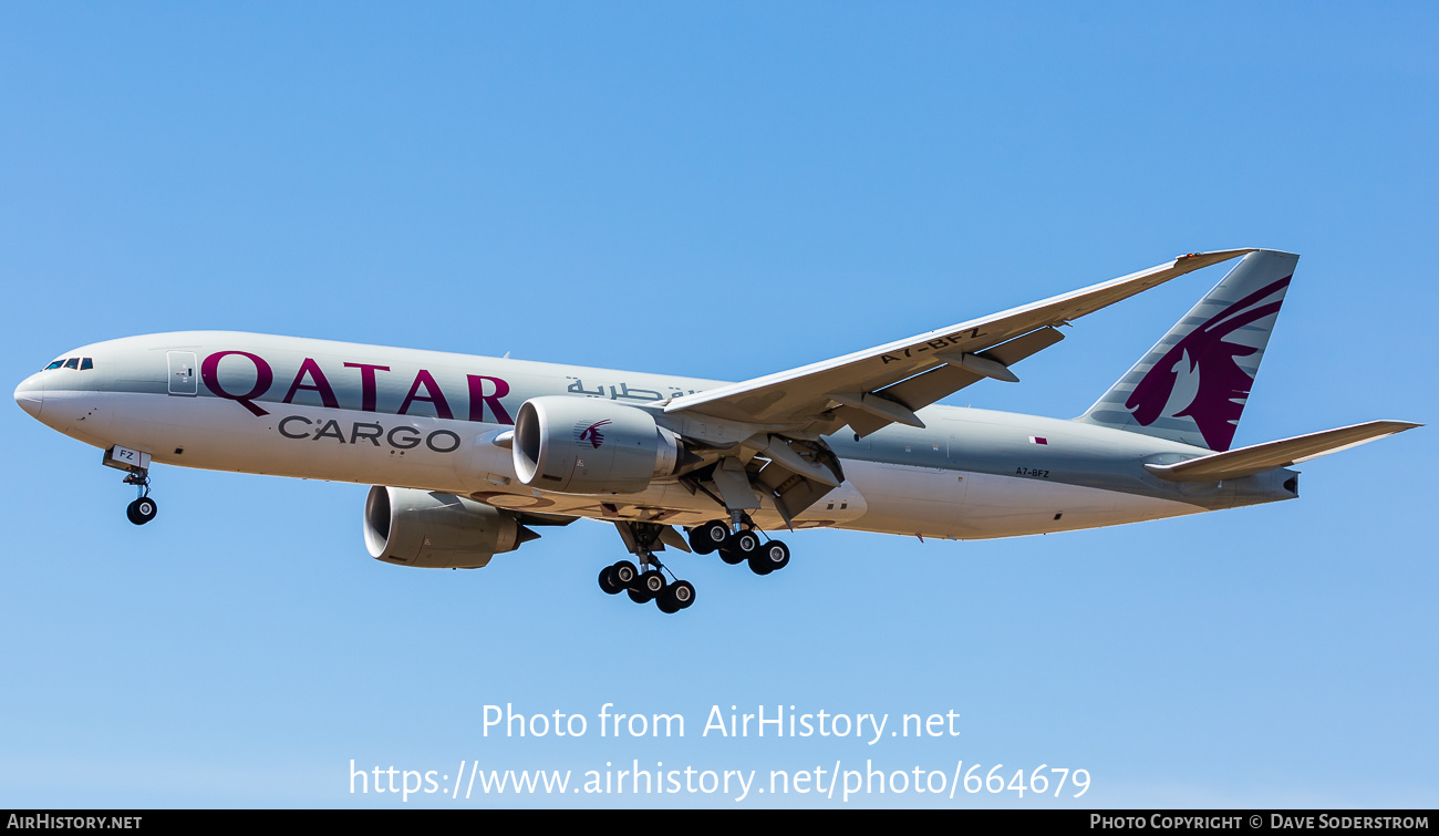 Aircraft Photo of A7-BFZ | Boeing 777-F | Qatar Airways Cargo | AirHistory.net #664679