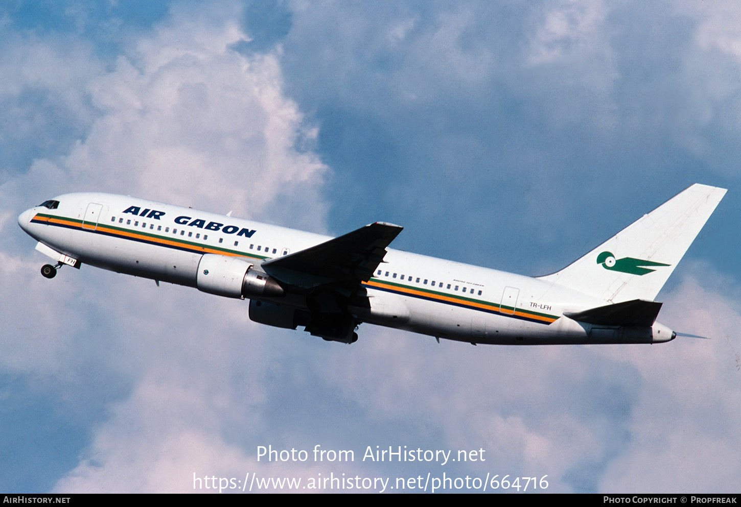 Aircraft Photo of TR-LFH | Boeing 767-266/ER | Air Gabon | AirHistory.net #664716