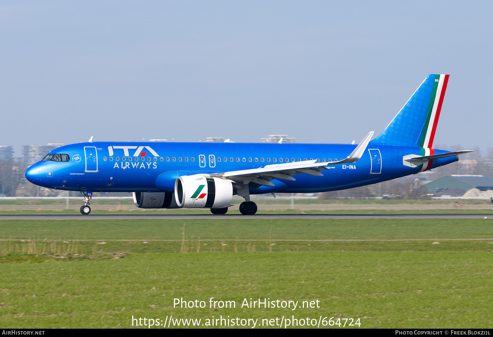 Aircraft Photo Of Ei Ina Airbus A N Ita Airways Airhistory Net