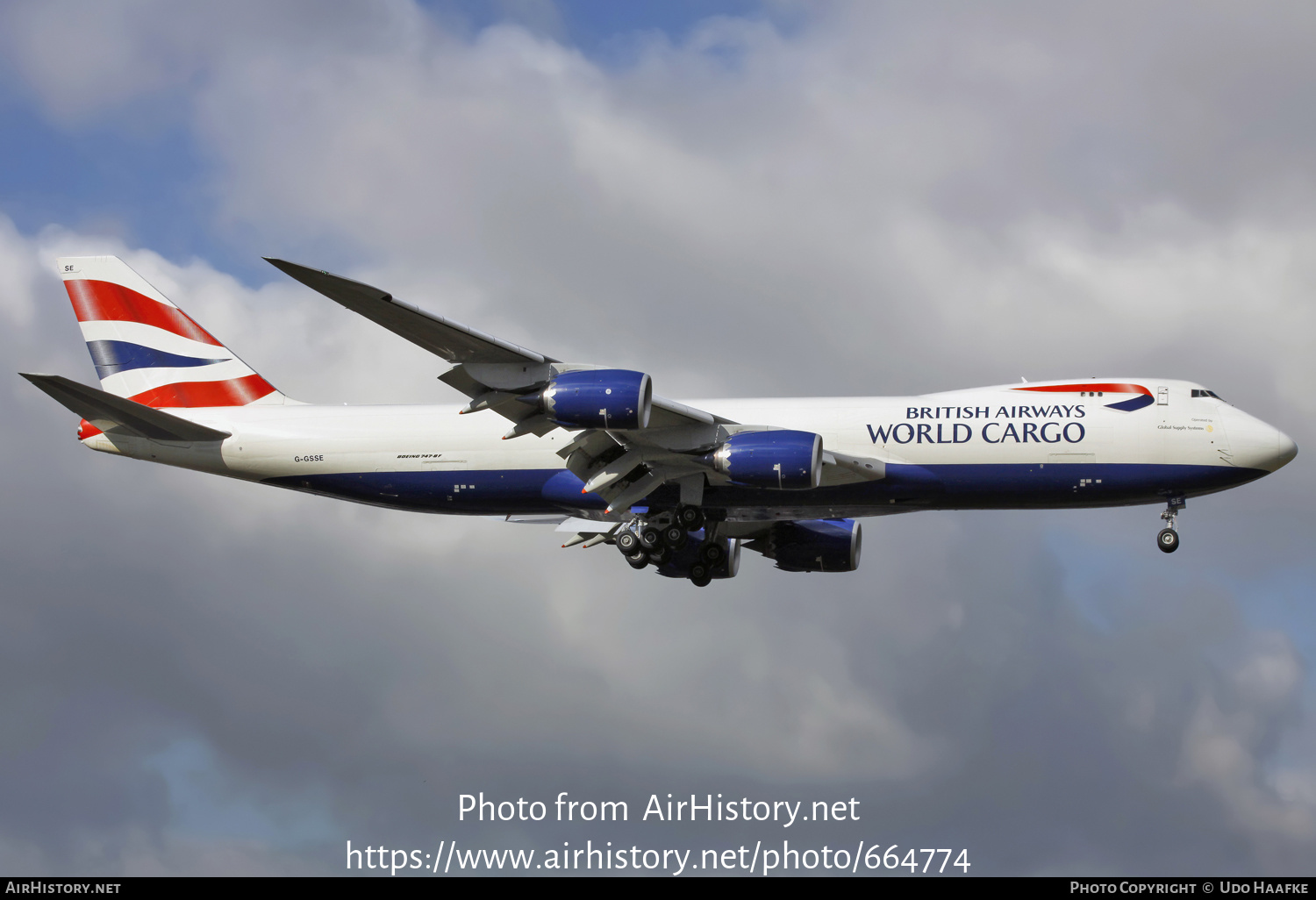 Aircraft Photo of G-GSSE | Boeing 747-87UF/SCD | British Airways World Cargo | AirHistory.net #664774