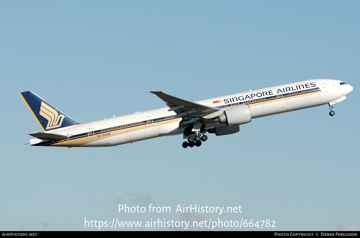 Aircraft Photo of 9V-SWM | Boeing 777-312/ER | Singapore Airlines | AirHistory.net #664782