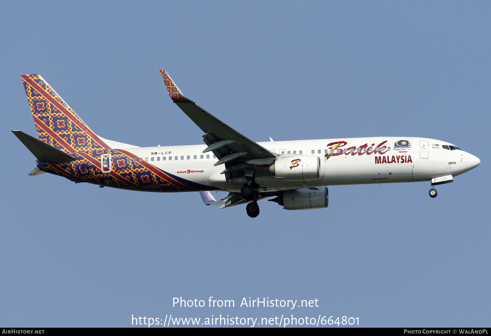 Aircraft Photo of 9M-LCP | Boeing 737-8GP | Batik Air Malaysia | AirHistory.net #664801