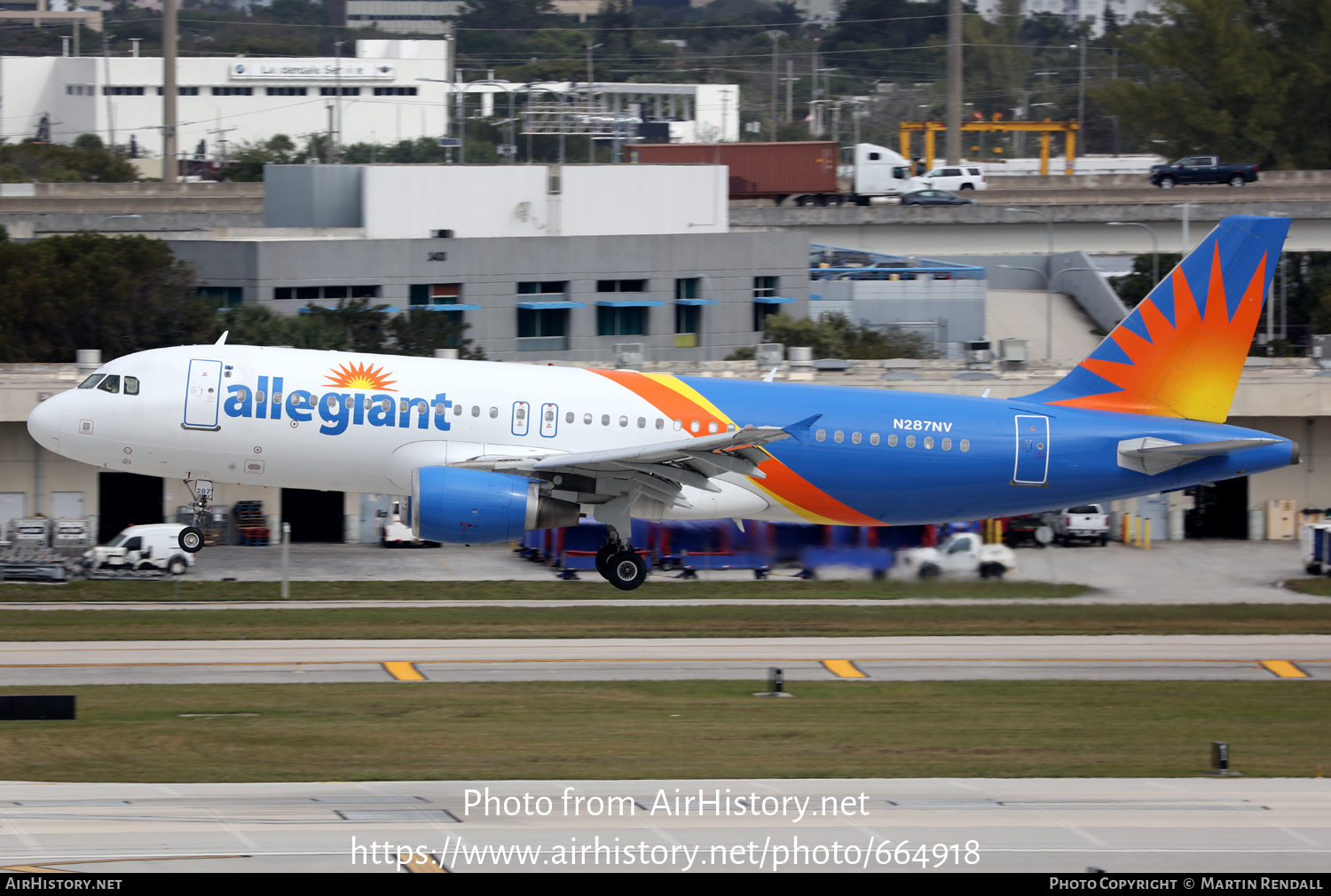 Aircraft Photo of N287NV | Airbus A320-214 | Allegiant Air | AirHistory.net #664918