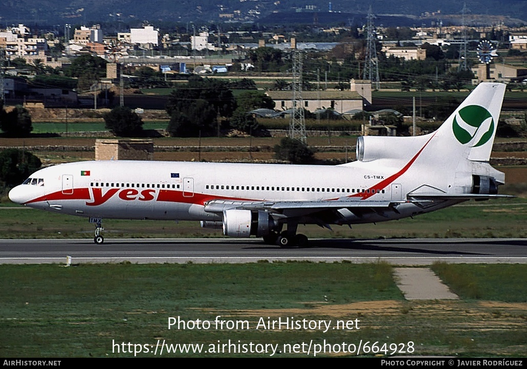 Aircraft Photo of CS-TMX | Lockheed L-1011-385-3 TriStar 500 | Yes Linhas Aéreas Charter | AirHistory.net #664928