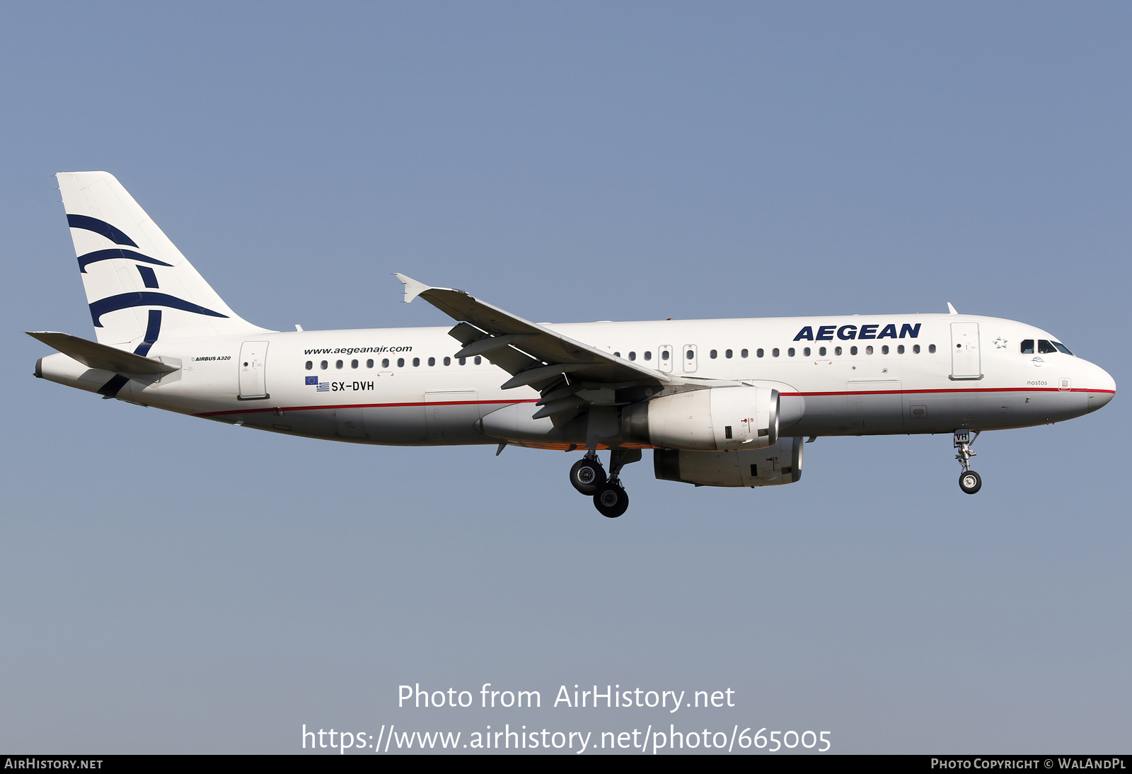 Aircraft Photo of SX-DVH | Airbus A320-232 | Aegean Airlines | AirHistory.net #665005