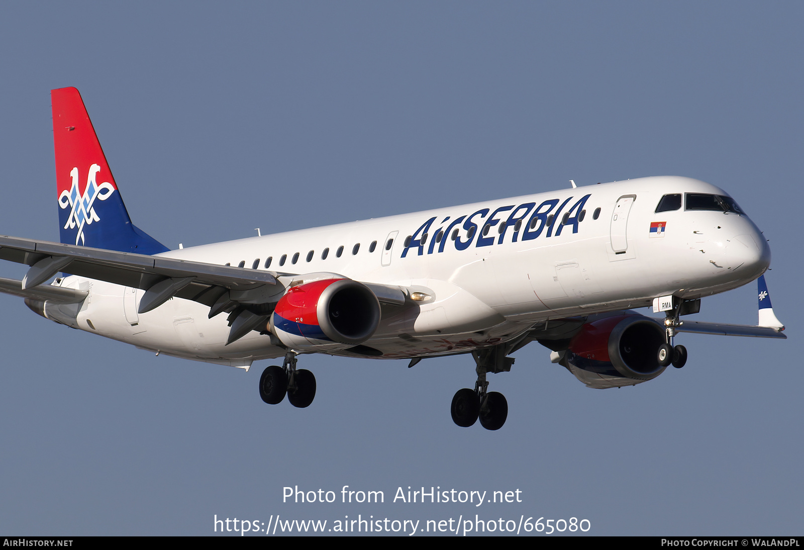 Aircraft Photo of SX-RMA | Embraer 195AR (ERJ-190-200IGW) | Air Serbia | AirHistory.net #665080