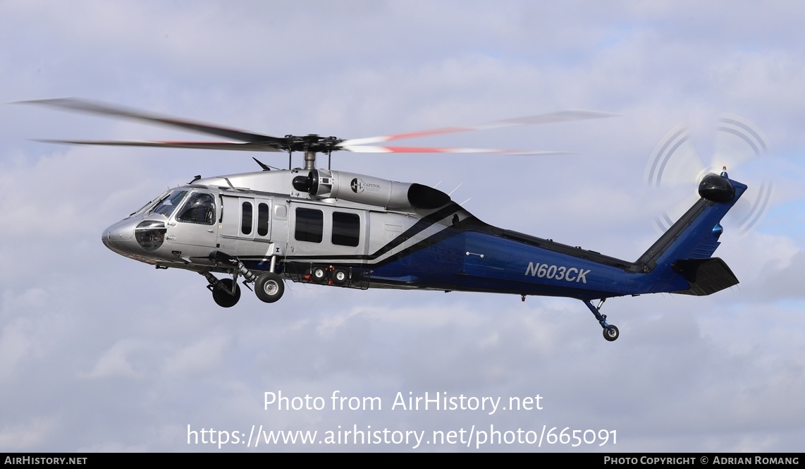 Aircraft Photo of N603CK | Sikorsky UH-60A Black Hawk (S-70A) | Capitol Helicopters | AirHistory.net #665091