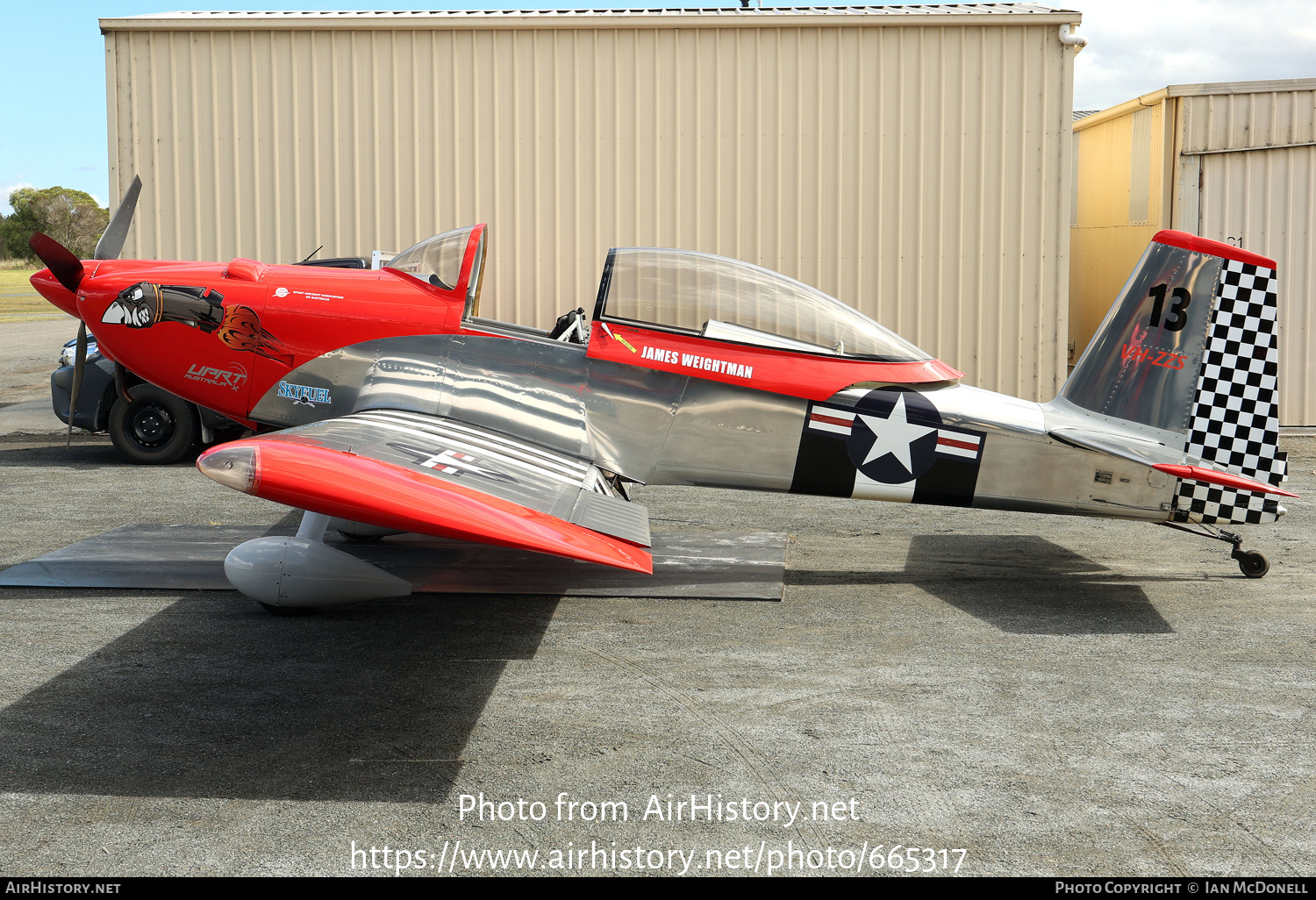 Aircraft Photo of VH-ZZS | Van's RV-8 | USA - Air Force | AirHistory.net #665317