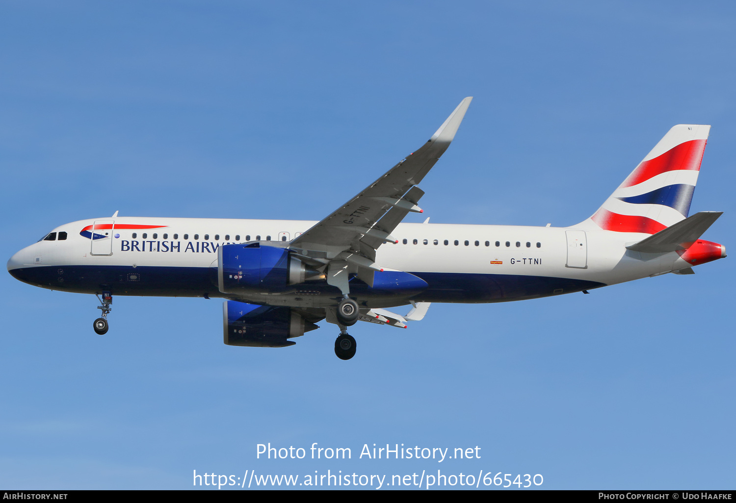 Aircraft Photo of G-TTNI | Airbus A320-251N | British Airways | AirHistory.net #665430