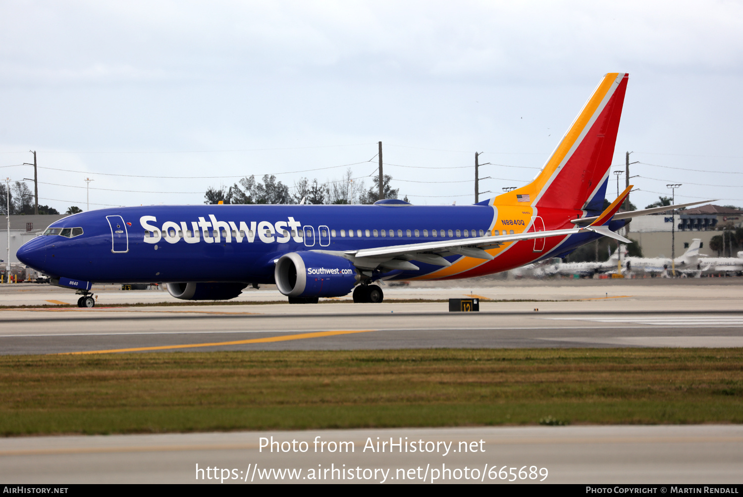 Aircraft Photo of N8840Q | Boeing 737-8 Max 8 | Southwest Airlines | AirHistory.net #665689