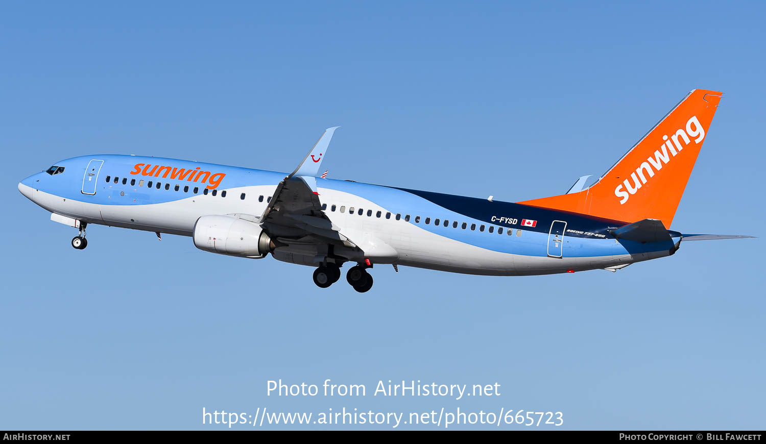 Aircraft Photo of C-FYSD | Boeing 737-8K5 | Sunwing Airlines ...