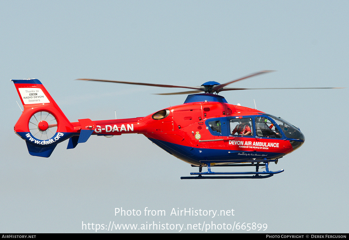 Aircraft Photo of G-DAAN | Eurocopter EC-135P-2+ | Devon Air Ambulance | AirHistory.net #665899