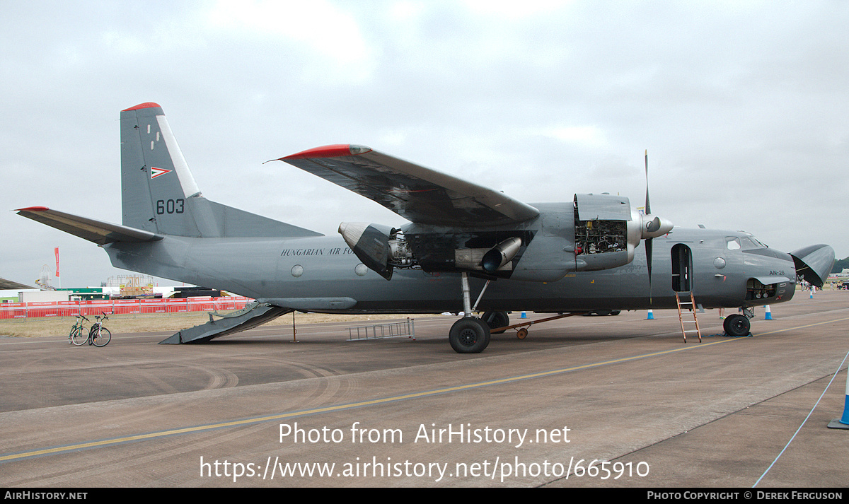 Aircraft Photo of 603 | Antonov An-26 | Hungary - Air Force | AirHistory.net #665910