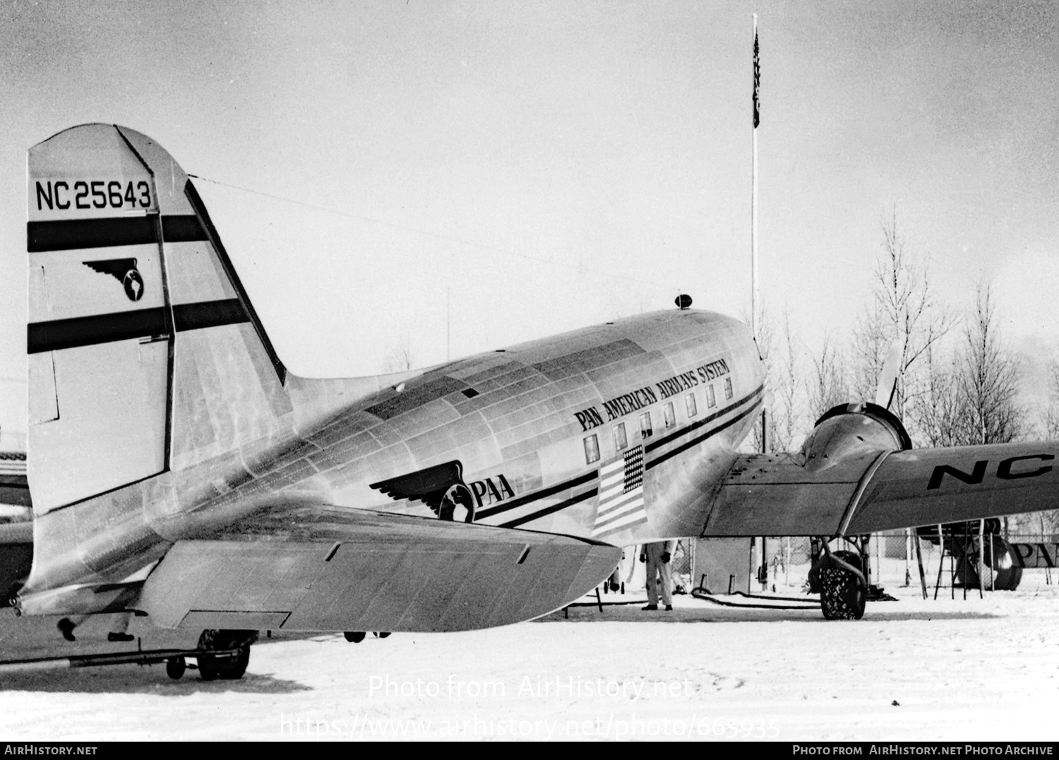 Aircraft Photo of NC25643 | Douglas DC-3A-228C | Pan American Airways ...