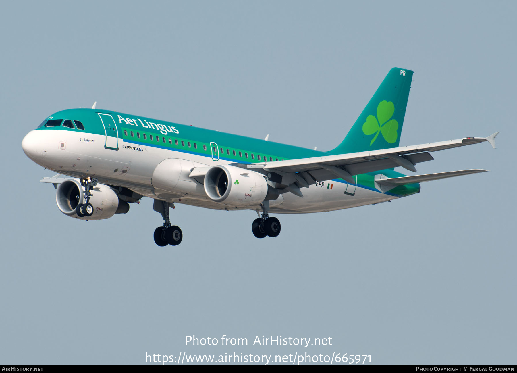 Aircraft Photo of EI-EPR | Airbus A319-111 | Aer Lingus | AirHistory.net #665971