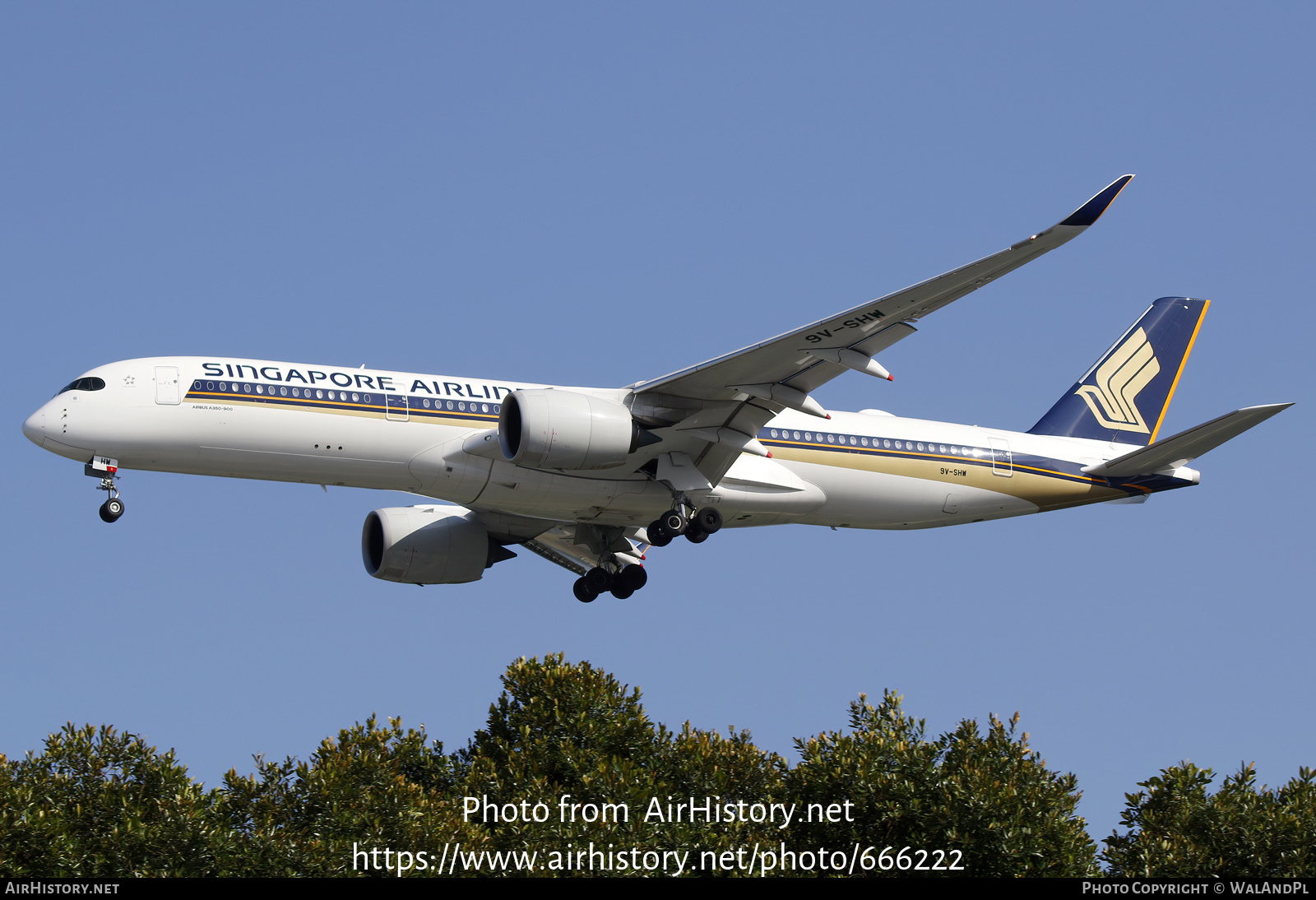 Aircraft Photo of 9V-SHW | Airbus A350-941 | Singapore Airlines | AirHistory.net #666222