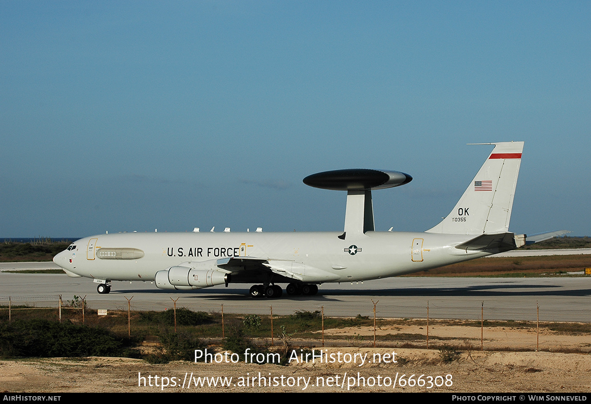 Aircraft Photo of 77-0355 / AF77-0355 | Boeing E-3B Sentry | USA - Air Force | AirHistory.net #666308