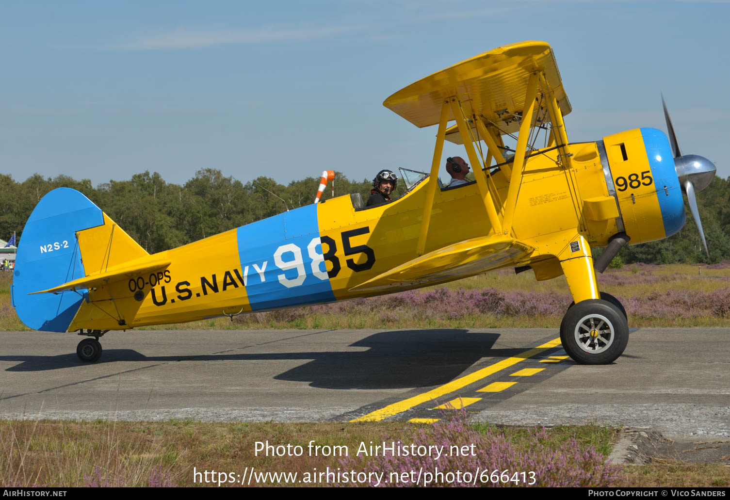 Aircraft Photo of OO-OPS | Stearman N2S-2 Kaydet (B75) | USA - Navy | AirHistory.net #666413