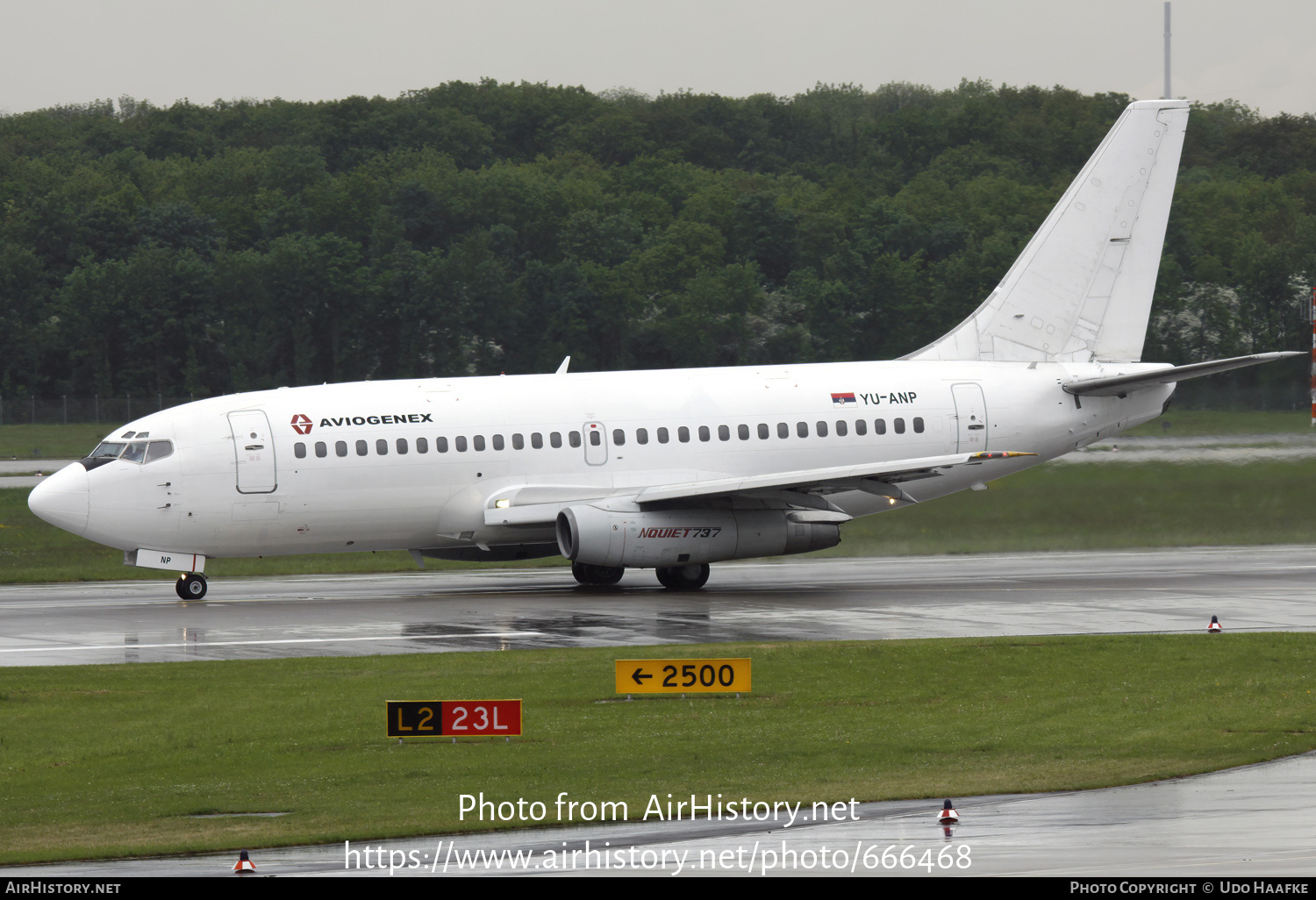 Aircraft Photo of YU-ANP | Boeing 737-2K3/Adv | Aviogenex | AirHistory.net #666468