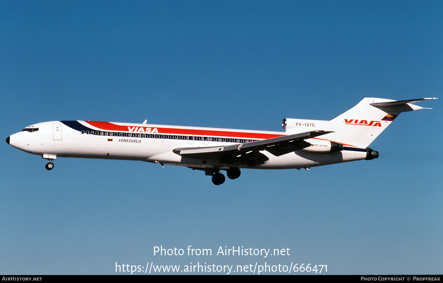 Aircraft Photo of YV-127C | Boeing 727-256/Adv | Viasa | AirHistory.net #666471