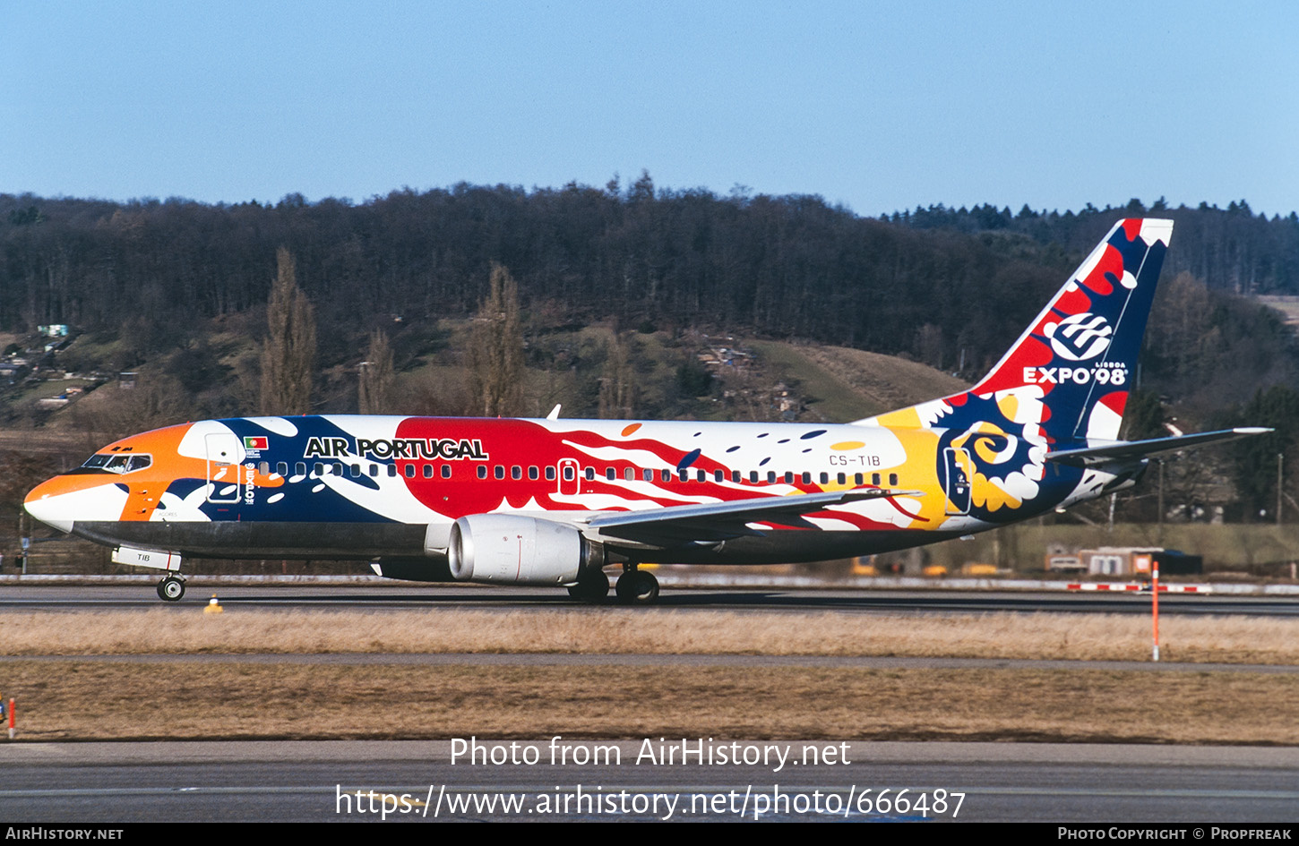 Aircraft Photo of CS-TIB | Boeing 737-382 | TAP Air Portugal | AirHistory.net #666487