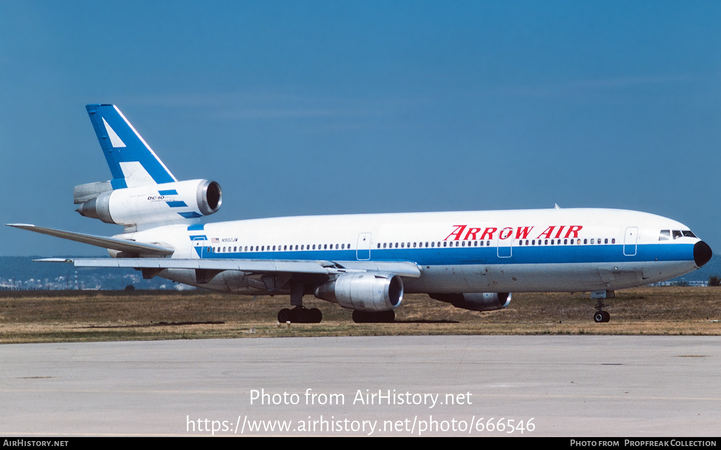 Aircraft Photo of N902JW | McDonnell Douglas DC-10-10 | Arrow Air | AirHistory.net #666546