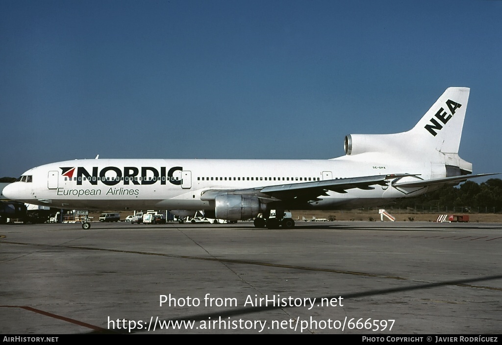 Aircraft Photo of SE-DPX | Lockheed L-1011-385-1 TriStar 50 | Nordic European Airlines | AirHistory.net #666597