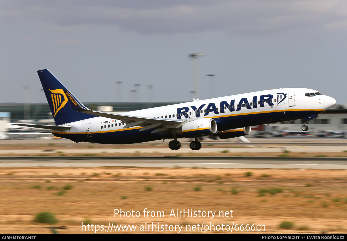 Aircraft Photo of EI-DYJ | Boeing 737-8AS | Ryanair | AirHistory.net #666601