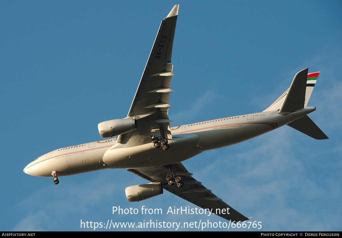 Aircraft Photo of A6-EYQ | Airbus A330-243 | Etihad Airways | AirHistory.net #666765