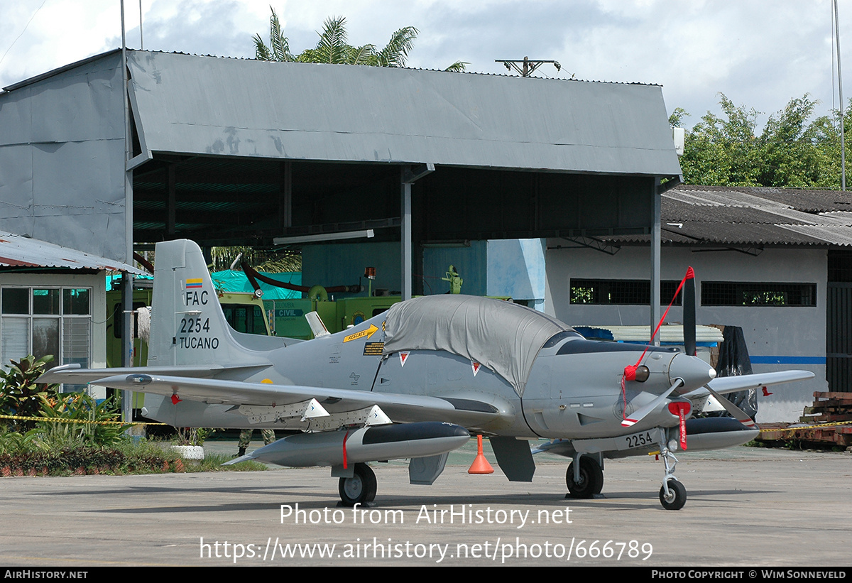 Aircraft Photo of FAC2254 | Embraer AT-27 Tucano | Colombia - Air Force | AirHistory.net #666789