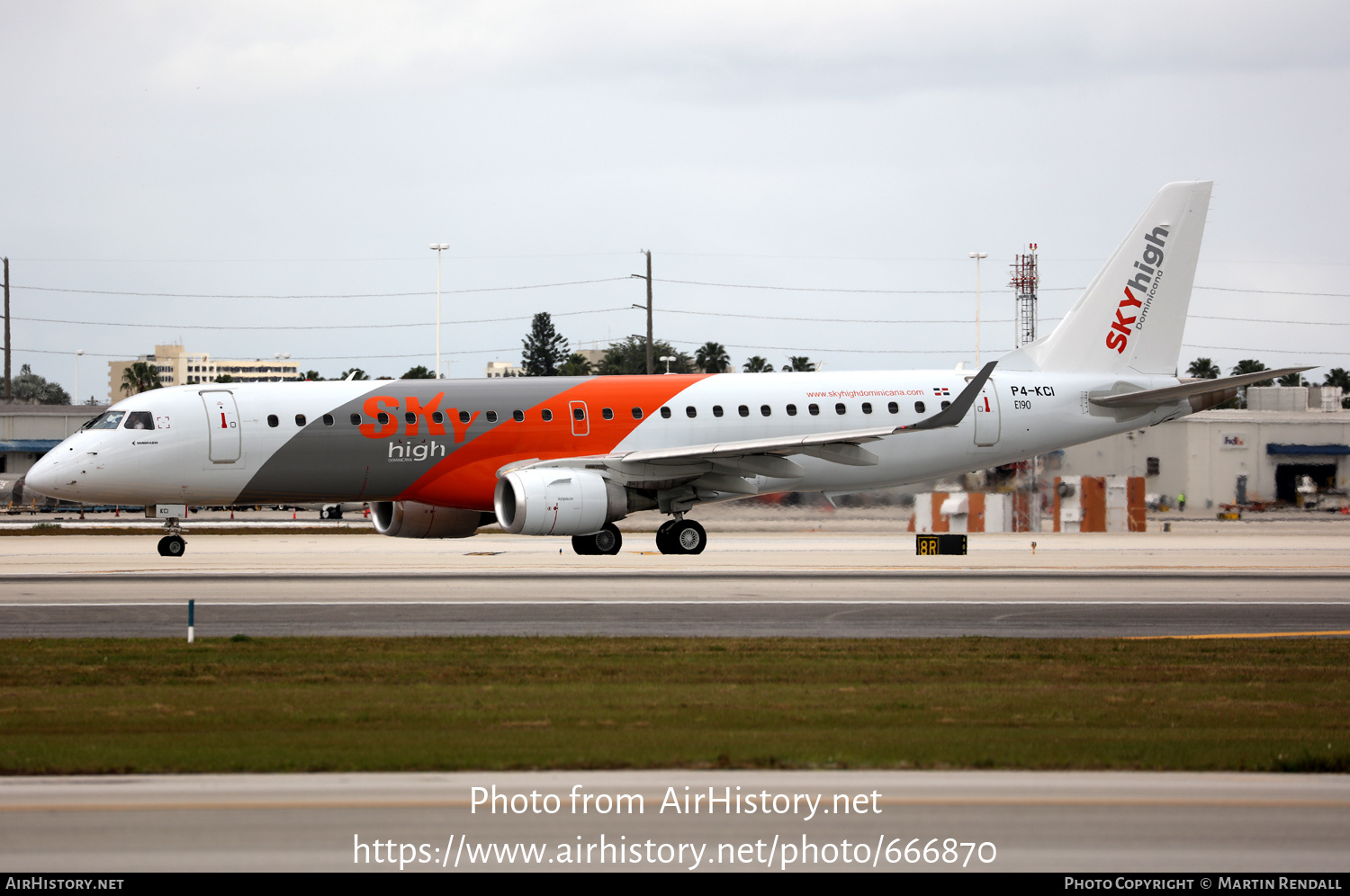 Aircraft Photo of P4-KCI | Embraer 190LR (ERJ-190-100LR) | Sky High Aviation | AirHistory.net #666870