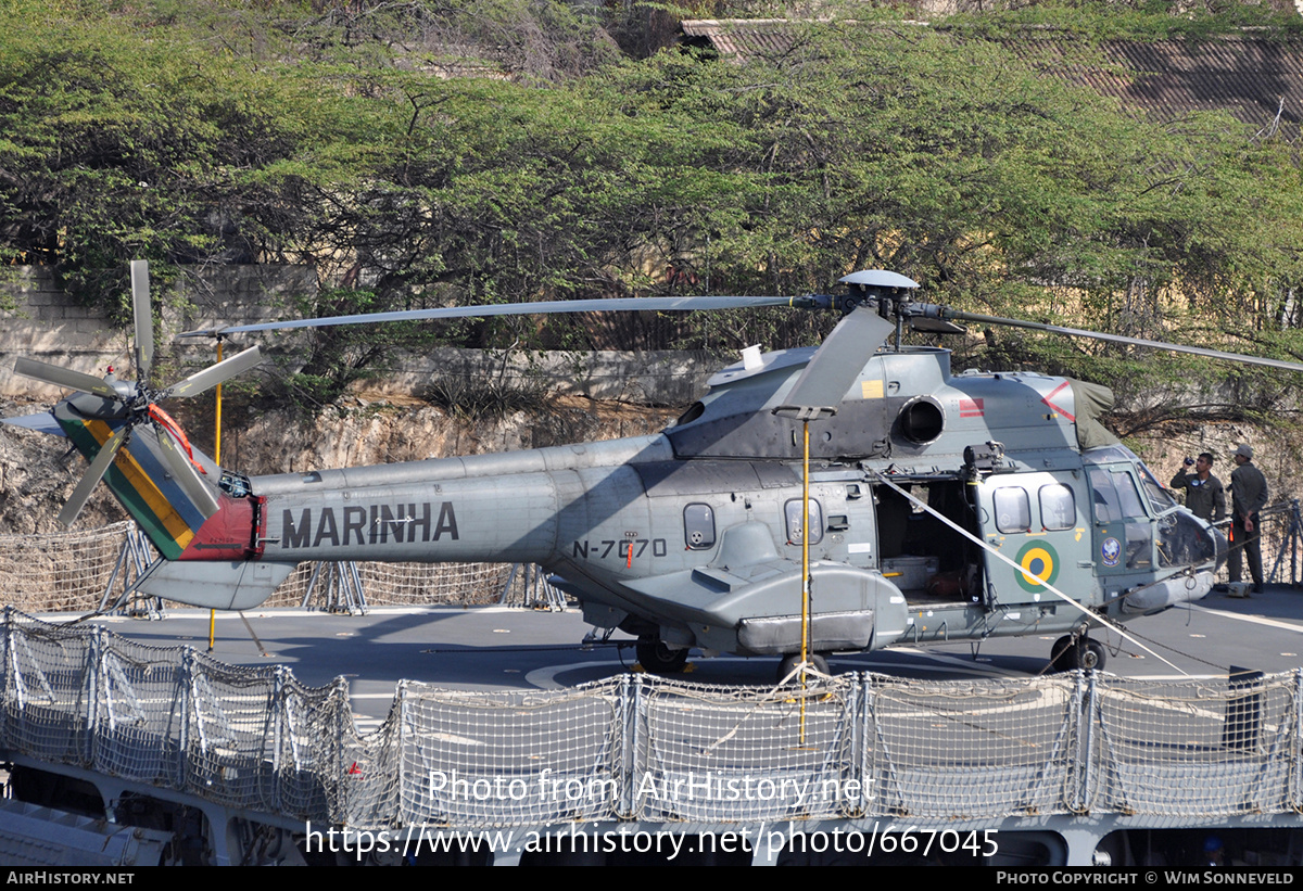 Aircraft Photo of N-7070 | Aerospatiale UH-14 Super Puma (AS-332F1) | Brazil - Navy | AirHistory.net #667045