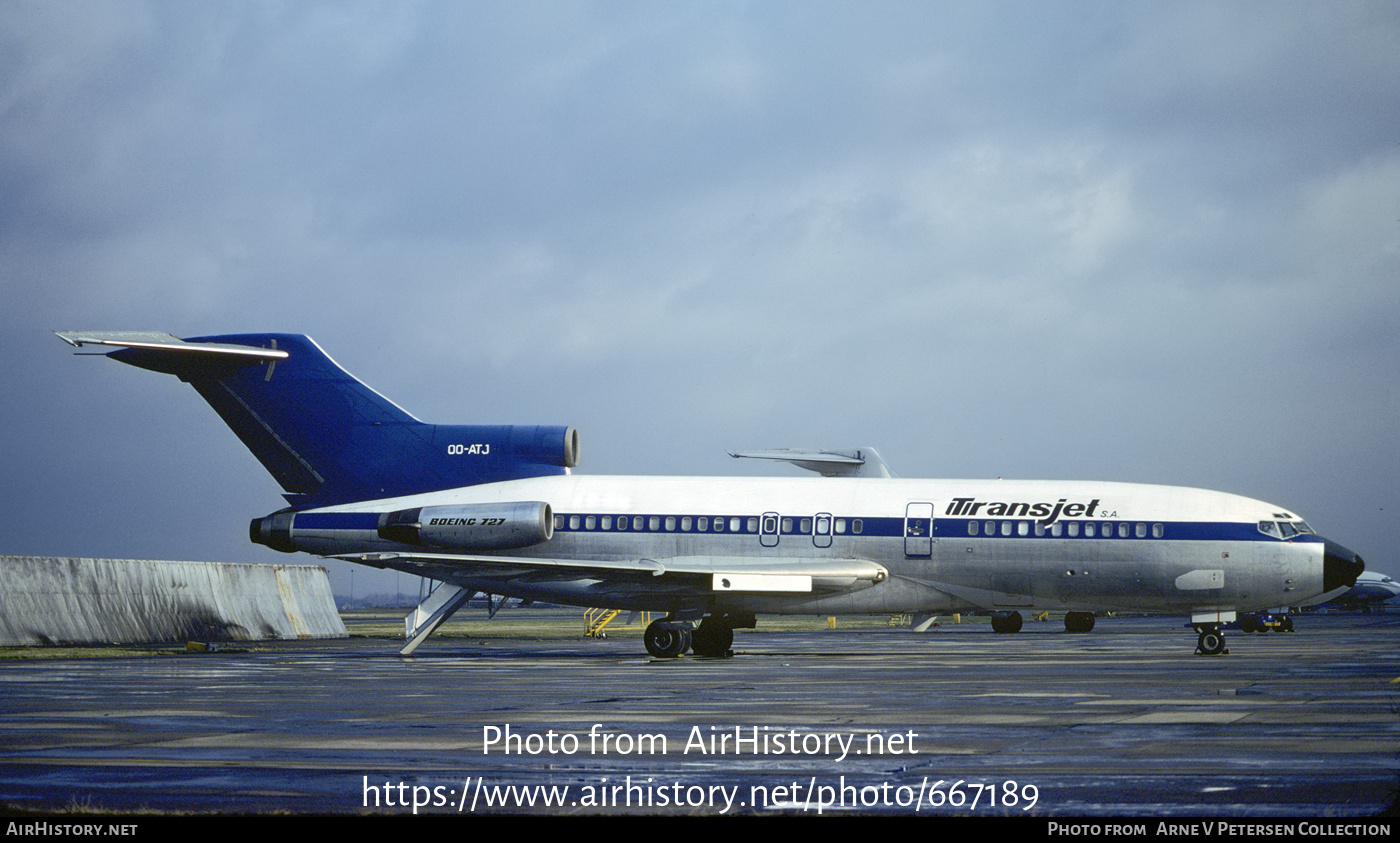 Aircraft Photo of OO-ATJ | Boeing 727-30 | Transjet | AirHistory.net #667189