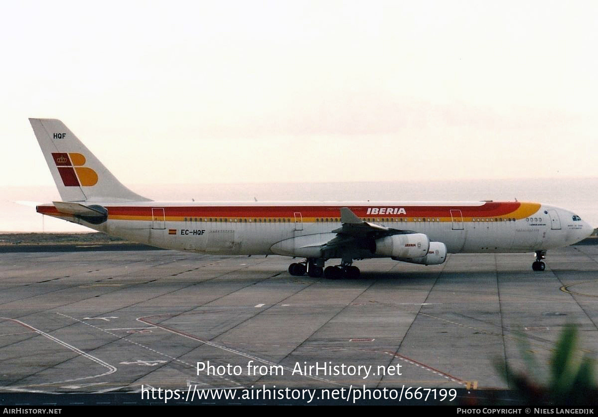 Aircraft Photo of EC-HQF | Airbus A340-313 | Iberia | AirHistory.net #667199