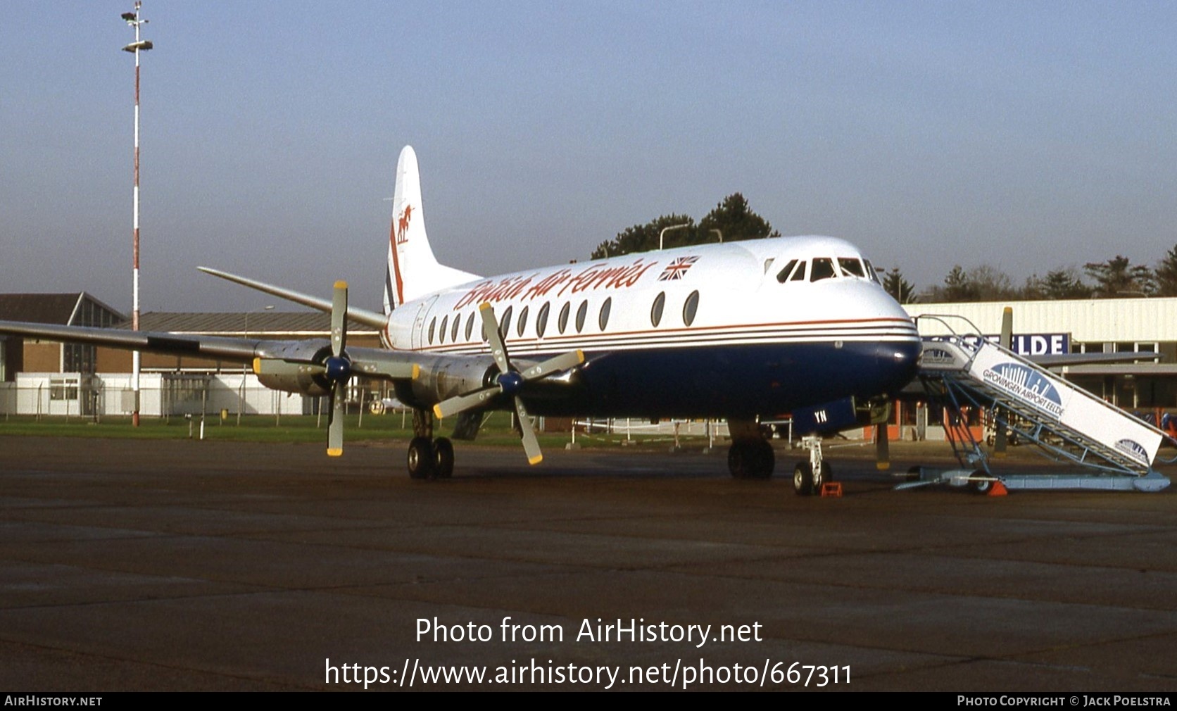 Aircraft Photo of G-AOYN | Vickers 806 Viscount | British Air Ferries - BAF | AirHistory.net #667311