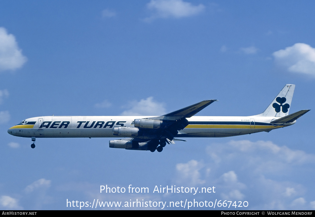 Aircraft Photo of EI-CGO | McDonnell Douglas DC-8-63(F) | Aer Turas | AirHistory.net #667420