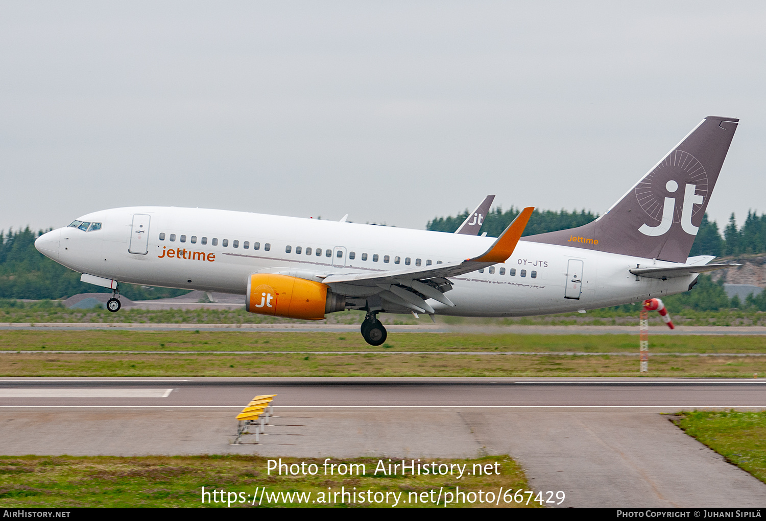 Aircraft Photo of OY-JTS | Boeing 737-7K2 | Jettime | AirHistory.net #667429