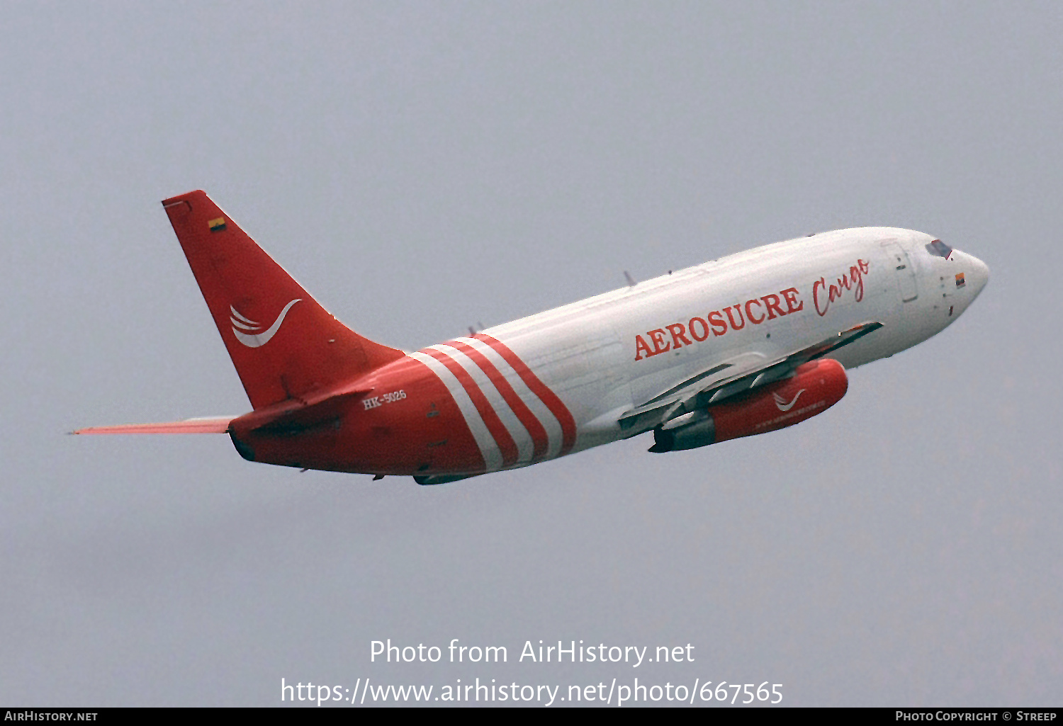 Aircraft Photo of HK-5026 | Boeing 737-230/Adv(F) | Aerosucre Cargo | AirHistory.net #667565