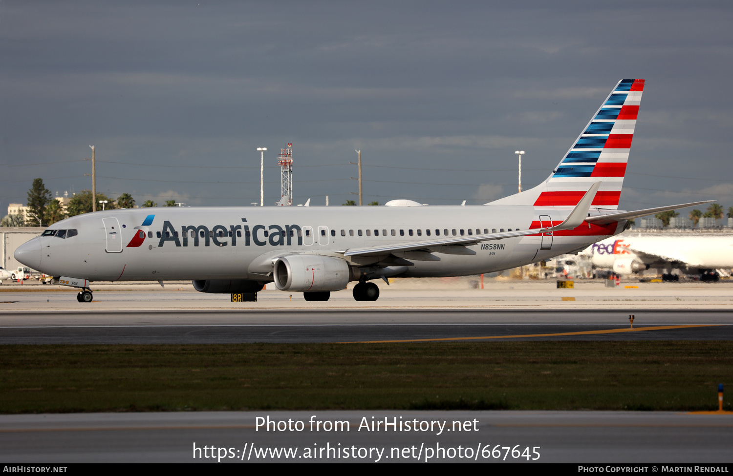 Aircraft Photo of N858NN | Boeing 737-823 | American Airlines | AirHistory.net #667645