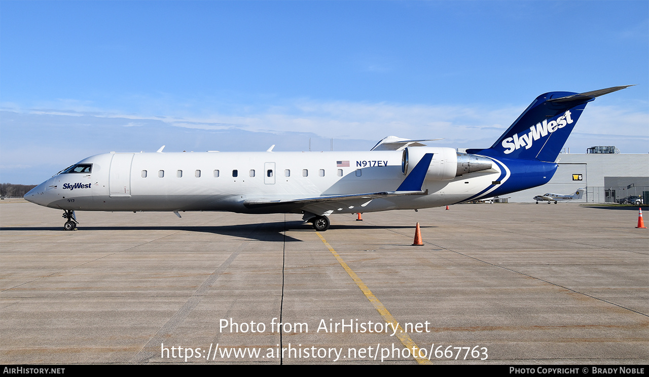 Aircraft Photo of N917EV | Bombardier CRJ-200LR (CL-600-2B19) | SkyWest Airlines | AirHistory.net #667763