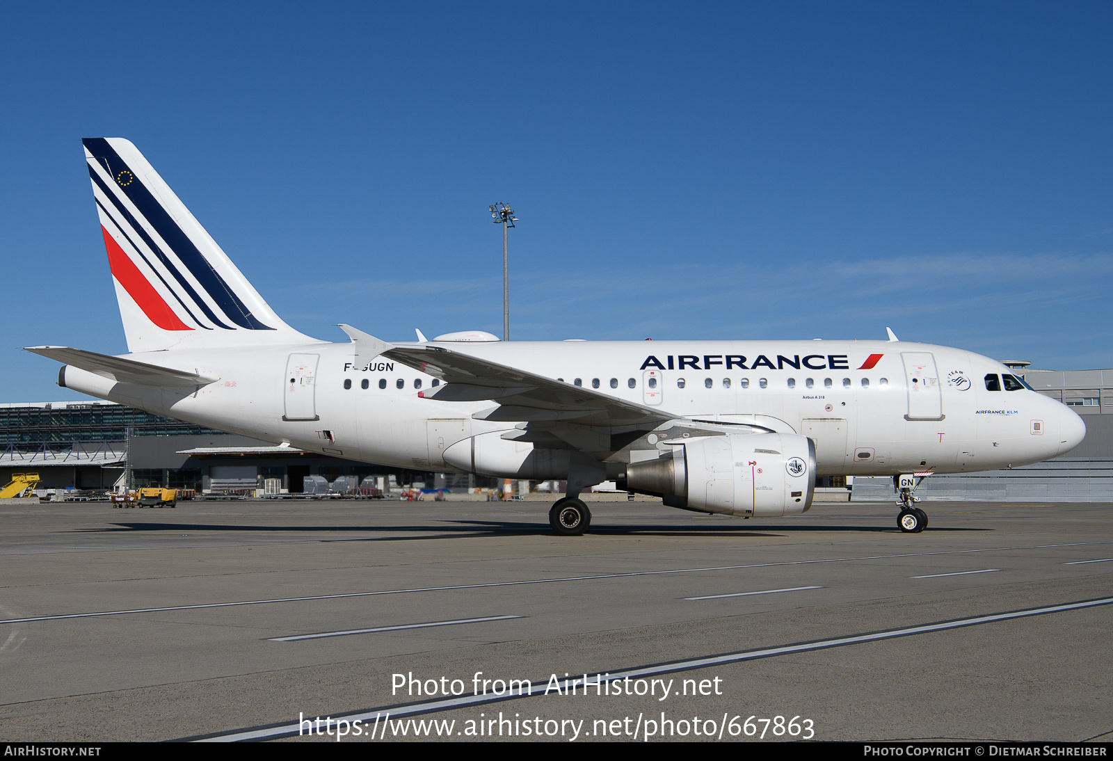 Aircraft Photo of F-GUGN | Airbus A318-111 | Air France | AirHistory.net #667863