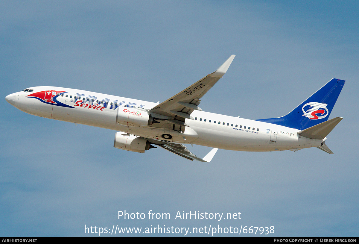 Aircraft Photo of OK-TVT | Boeing 737-86N | Travel Service | AirHistory.net #667938