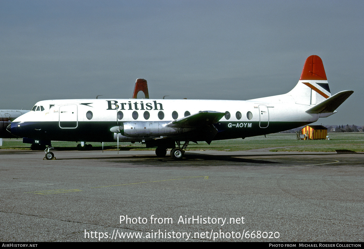 Aircraft Photo of G-AOYM | Vickers 806 Viscount | British Airways | AirHistory.net #668020